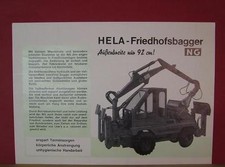 Original alter HELA LANZ Spezial-Friedhofsbagger NG Bagger Prospekt