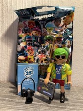 Playmobil 71455 Figur Serie 25 Boys Influencer Fotograf Grün Laptop Sammelfigur