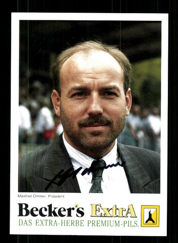 Manfred ommer autogrammkarte - ommer,