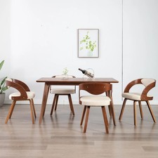Esszimmerstühle 4 Stk. Creme