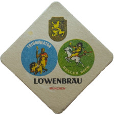 ALTER BIERDECKEL Löwenbräu