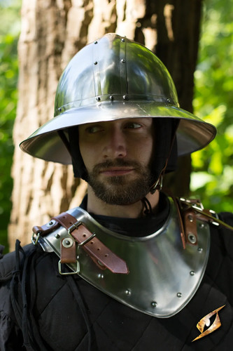 Mittelalter larp stahlhelm - mittelalter,