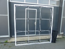 Pop-up Display 2,2m x 2,2m Messewand Faltdisplay Rahmen Messe #DB