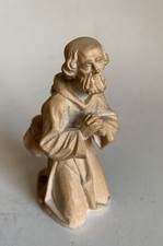 Hirte kniend Krippenfigur geschnitzt Kuolt Krippe Holz Kevelaer Holz ANRI Bauer