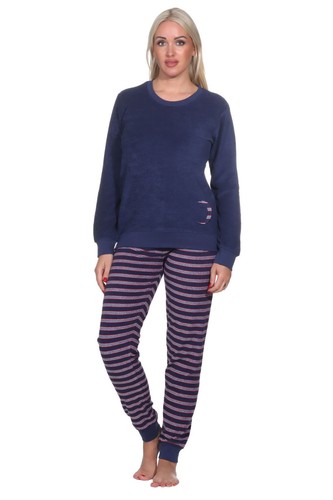 Damen frottee pyjama - frottee,