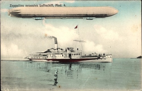 Zeppelins neuestes - ak,