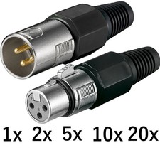 Pin xlr stecker kupplung - stecker,