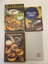 DDR Kochbücher & 1 Backbuch  -  4 Bücher Kochen Backen , Tschechische Küche