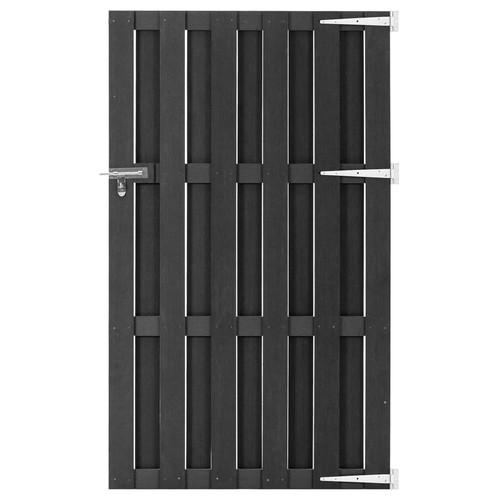 Gartentor wpc grau zauntor - grau,