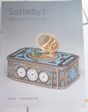 Sotheby`s important watches Auktionskatalog 2006, sehr informativ
