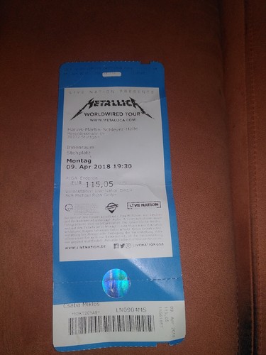 Sammlerticket metallica - sammlerticket,