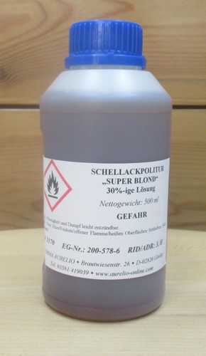 Schellackpolitur super blond - super,