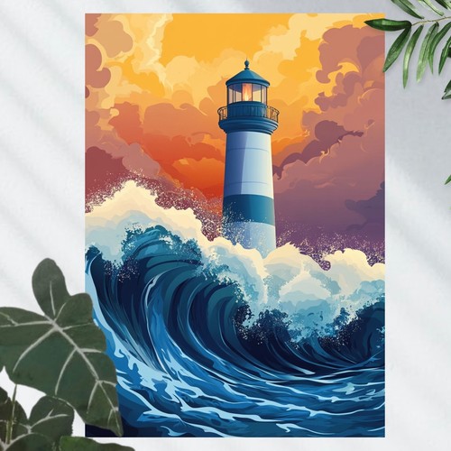 Leuchtturm poster schöne - leuchtturm,