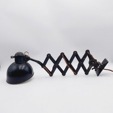 Original Kaiser Idell Lampe Scherenlampe Wandlampe schwarz Modell 6718, 