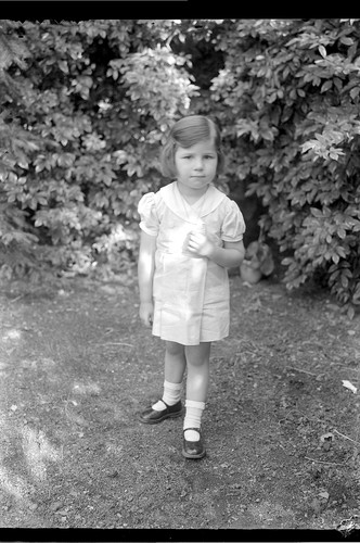 Portrait mädchen garten - im,