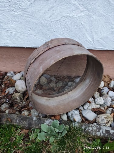 Antiker holz sieb erde - sieb,