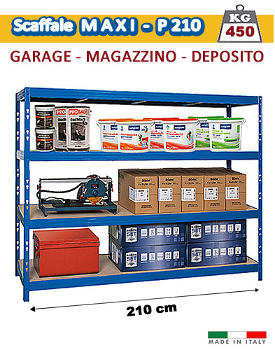 Metallregal 210 cm - -,