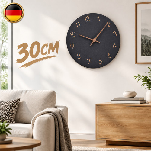 Wanduhr analog holz - cm,