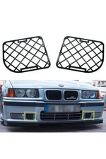 Passend für M3 BMW E36 1992-1999 Stoßstange Metall Gitter Set 2 tlg
