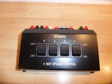 4 WAY SPEAKER CONTROL Lautsprecher umschalt Pult