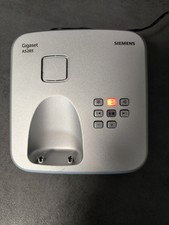 Basis Station Siemens Gigaset AS285 AS 285 mit AB Anrufbeantworter TOP silber