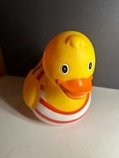 XXL Badeente Quietschente Rot Weiß Gestreiftes Shirt ca 28cm TOP✅