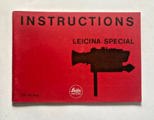 Leitz / Leica Leicina Special Instruction   #3884