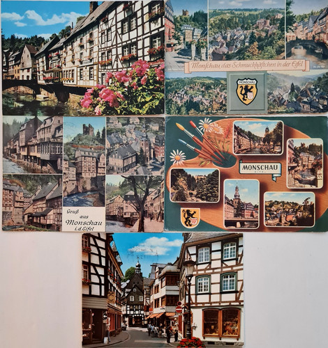 Monschau eifel postkarten - x,