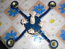 1 Adventsleuchter in Blau