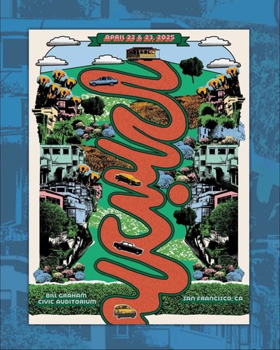 Phish poster 2025 - poster, 4/22-23,