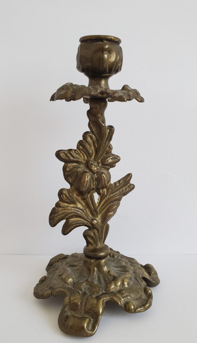 Alter bronze messing - bronze, blumen