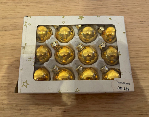 12x christbaumkugeln aus glas - aus,