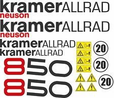 KRAMER 850 Radlader Lader Ladegerät Aufkleber Set Decals
