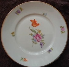 Rosenthal Selb Bavaria Dessertteller floral Vintage 20er Jahre
