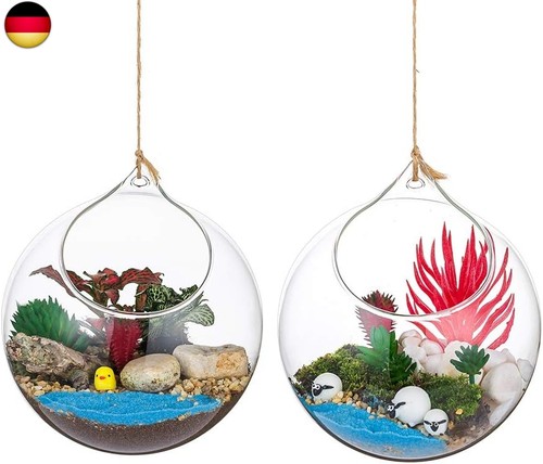Hängende glaskugel vase - hängende,
