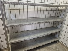Aluminiumregal 1,60 m hoch - 1,90 m breit 0,45 m tief  verstellbar 4 Regalböden 