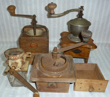 Ersatzteile Kaffeemühle Holz Metalltrichter mechanisch Kurbel Bastler