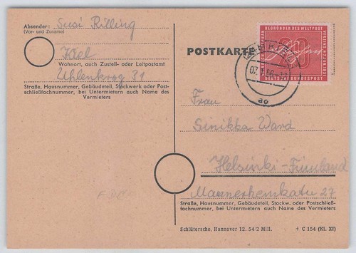 Bund 227 ersttagskarte - bund, nr.