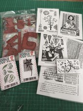 Motivstempel-Konvolut F, Paper Artsy Rubberstamps