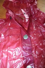 Pvc Jacke Regenjacke  Regenmantel transparant   Gr XL   ## 17