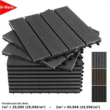 B-WARE * WPC Fliesen 30 x 30 Terrassenfliesen Klicksystem Fliese Klickfliesen