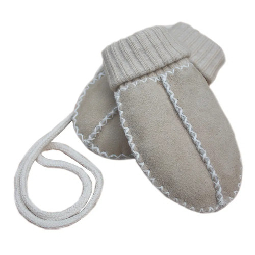 Baby lammfell fäustlinge - ,