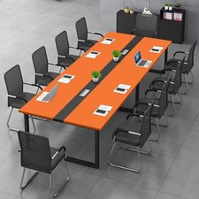 Orange Schwarz Konferenztisch
