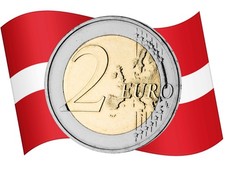 2 Euro Gedenkmünze Lettland