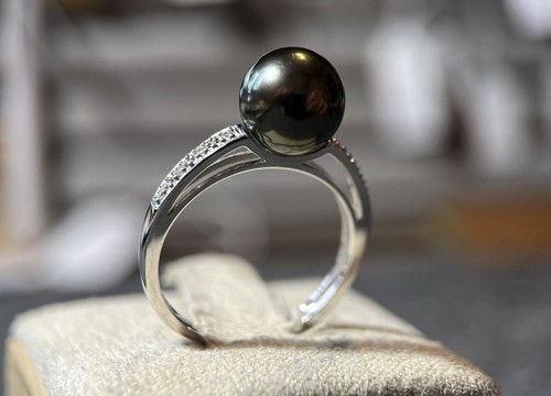 Karat weißgold ring tahiti - ring,