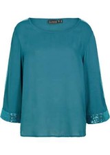 Tunika mit Pailletten Gr. 38