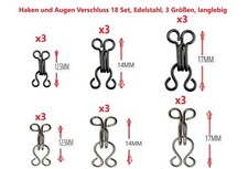 Haken und Ösen / Augen BH