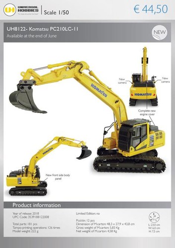 Universal hobbies komatsu - hobbies,