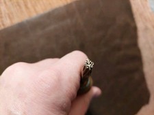 BUCHBINDER Hübscher ORNAMENT VERGOLDE STEMPEL Buchbinden BUCHBINDEREI 275