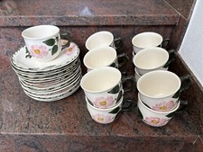 Villeroy und Boch Wildrose, 13 Kaffeetassen, 13 Untertassen